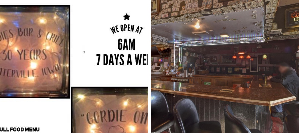Gordies Bar & Grill Menu