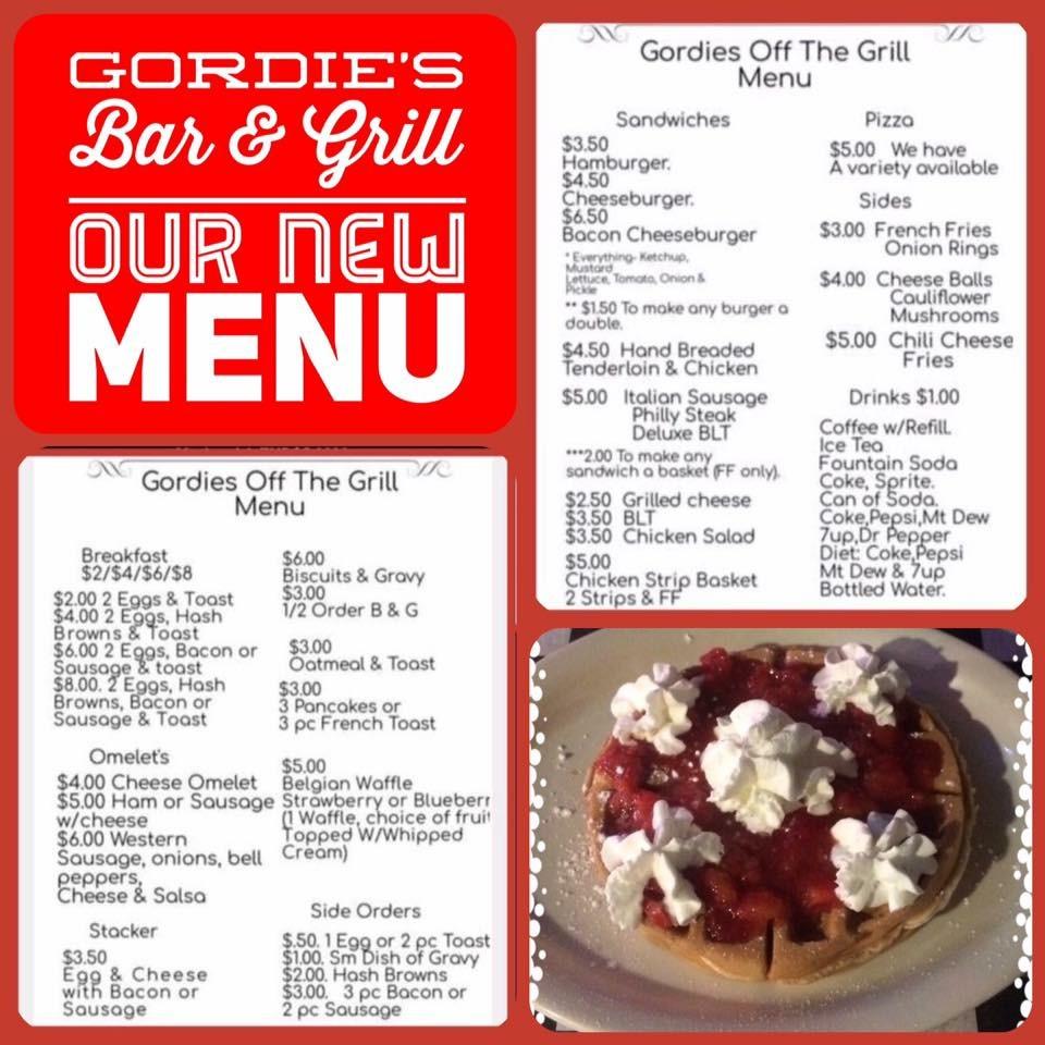 Gordies Bar & Grill Menu image 1